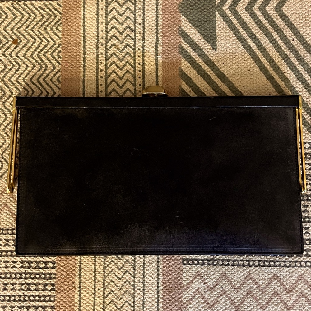 VINTAGE FURLA LONG PURSE BLACK